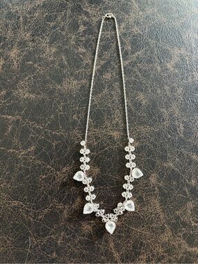Crystal Van Dell 12k Gold Filled Clear Crystal Necklace - Vintage